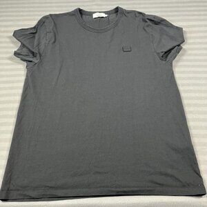 Maison Kitsuné Shirt Mens Small Black Café Kitsuné Patch Logo Cotton Tee